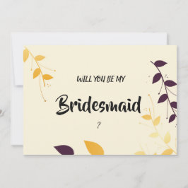 Convite Ouro Roxo Elegante Deixa Bridesmaid