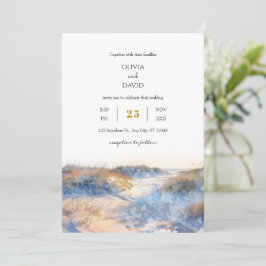 Convite Ouro Sandy Coastal Dunes Sunrise Beach Wedrise