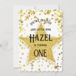 Convite Ouro Star