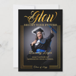 Convite Ouro toque Brilhe o seu futuro