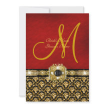 Ouro vermelho preto "casamento elegante " do