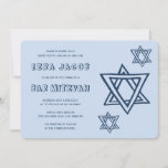 Convite OUTLINE LETTERS STAR OF DAVID Custom BAR Mitzvah<br><div class="desc">Perfect card to announce a bar or bat mitzvah! Hand made art for you with star of david on the front and back side! FULLY CUSTOMIZABLE! Click on “Personalize” above to edit the text. Click "edit using design tool" to adjust the fonts, colors and placements and to delete the back...</div>