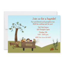 Outono Hayride, carro, miúdos