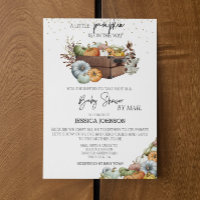 Outono Pequeno Chá de fraldas De Abóbora Por Corre