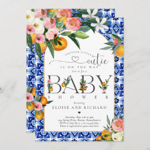 Convite Outra Pequena Cutie está no Caminho Chá de fraldas