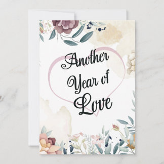 Convite Outro Ano de Amor Aniversário de Casamento Persona