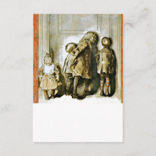 Convite Ouvindo na véspera do Natal da porta