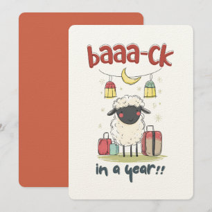 Convite Ovelha do Eid de Férias   De Volta em um Ano!