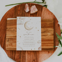 Over the Moon Baby Shower Invitation