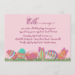 Convite Ovo da páscoa março, festa de aniversário Invit