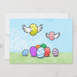 Convite Ovos de Páscoa Voadores