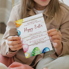 Convite Ovos decorativos e felzs pascoa anuais