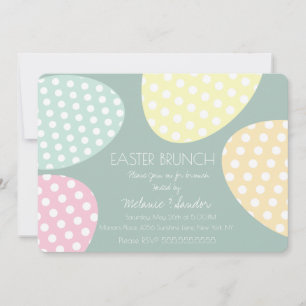 Convite Ovos Manchados de Páscoa Jantar Brunch Família Pas