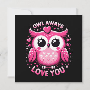 Convite Owl Sempre Te Ama - Dia de os namorados