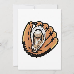Convite Oyster Baseball Seafood Baseball