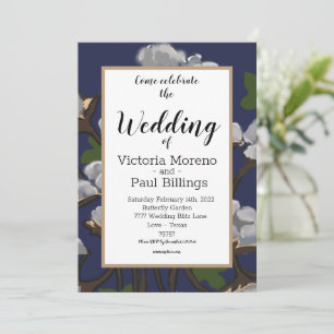 Convite Pacote de Algodão do Texas/ Azul