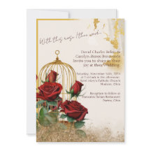 Pacote de Casamento de Rosa de Dourado Pedido Pers