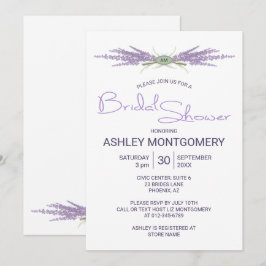 Convite Pacotes de ventilador de Lavanda de Chá de panela 