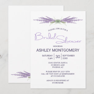 Convite Pacotes de ventilador de Lavanda de Chá de panela