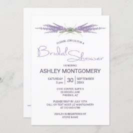 Convite Pacotes de ventilador de Lavanda de Chá de panela 