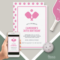 Paddles de Pickleball, cor-de-rosa, brancos person