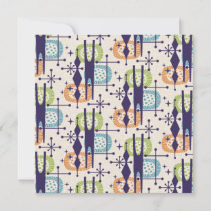 Convite Padrão de Abstrato de idade atômica moderna do mei