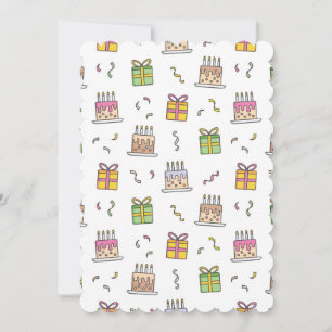 Convite Padrão de aniversário alegre