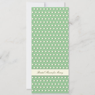 Convite Padrão de Bolinhas Branco Creme Marfim