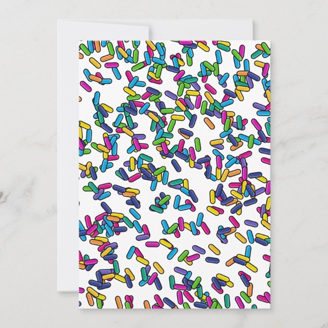 Convite Padrão de borrifadas espalhadas (Frente)