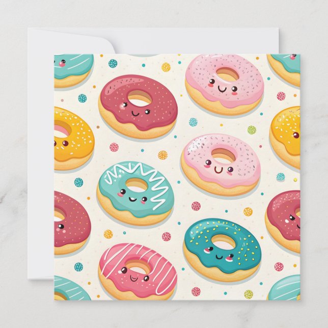Convite Padrão de Donuts (Frente)