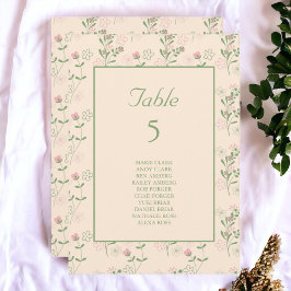 Convite Padrão de Flor Verde Rosa Y2K 70s Rosa Verde