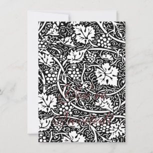 Convite Padrão de Forma de Papel de Carteira Floral Vinta