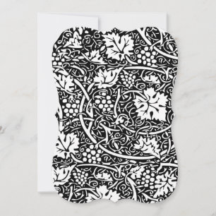 Convite Padrão de Forma de Papel de Carteira Floral Vinta