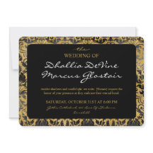 Padrão De Gótico Preto E Dourado