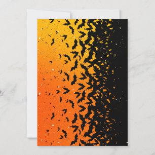 Convite Padrão de Halloween do Vampiro Drácula de Silhouet