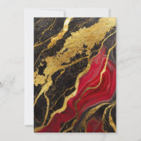 Padrão de Mármore Preto Vermelho com Ouro