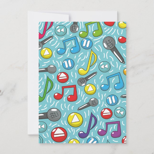 Convite Padrão de música (Verso)