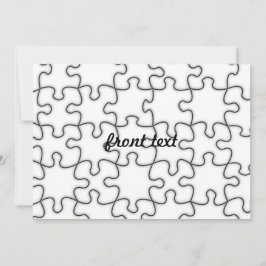 Convite Padrão de quebra-cabeça (Adicione sua imagem)