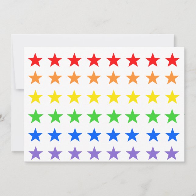 Convite Padrão de Starry Colorido Moderno (Frente)
