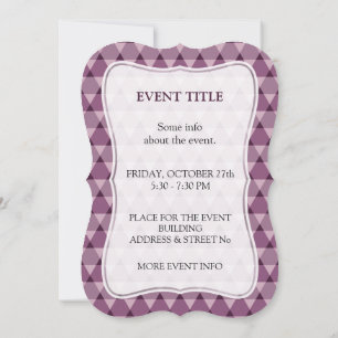 Convite Padrão de triângulos