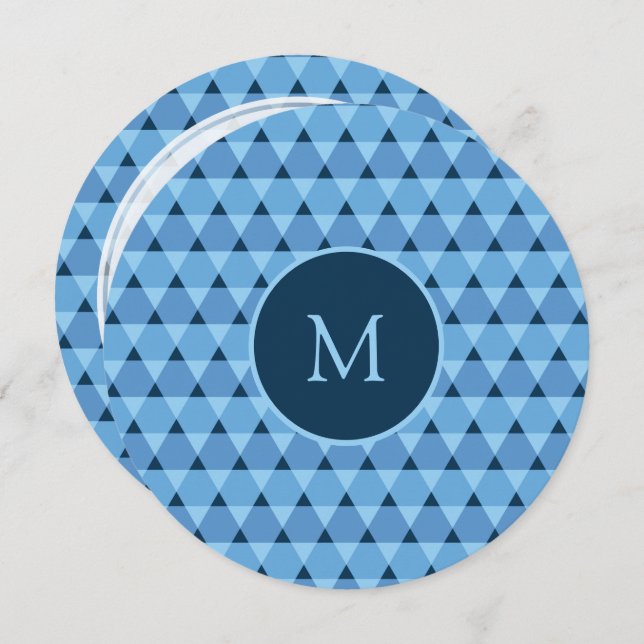 Convite Padrão de triângulos (Frente/Verso)