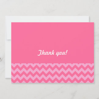 Convite Padrão de Zigzag Chevron Rosa