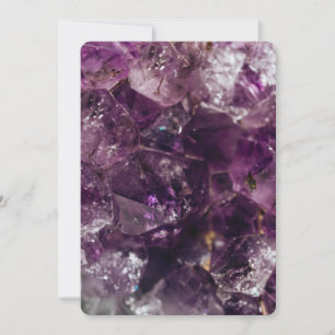 Convite Padrão Energético Purple Ametyst Crystal Quartz
