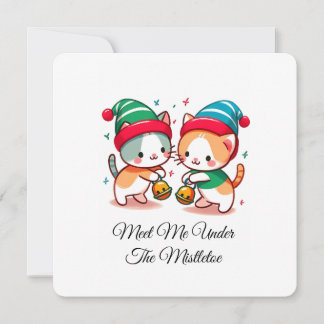 Convite Padrão Estético de Natal Doce de Papai Noel Minima