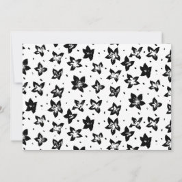 Convite Padrão Floral Reconstruído - Gótico acromático