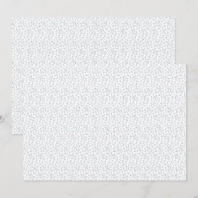 Convite Padrão Geométrico de Inverno Personalizado (Frente/Verso)