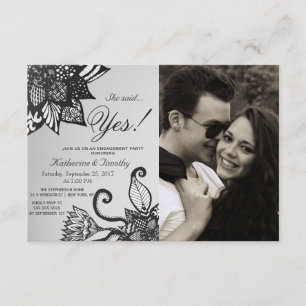 Convite Padrão Moderno de Desenho do Tângulo Preto e Bra