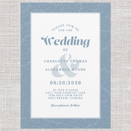 Convite Padrão moderno de folhas simples de Abstrato | Azu