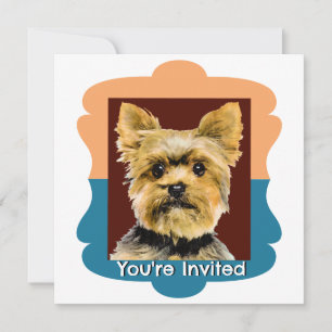 Convite Padrão personalizado de Yorkshire Terrier