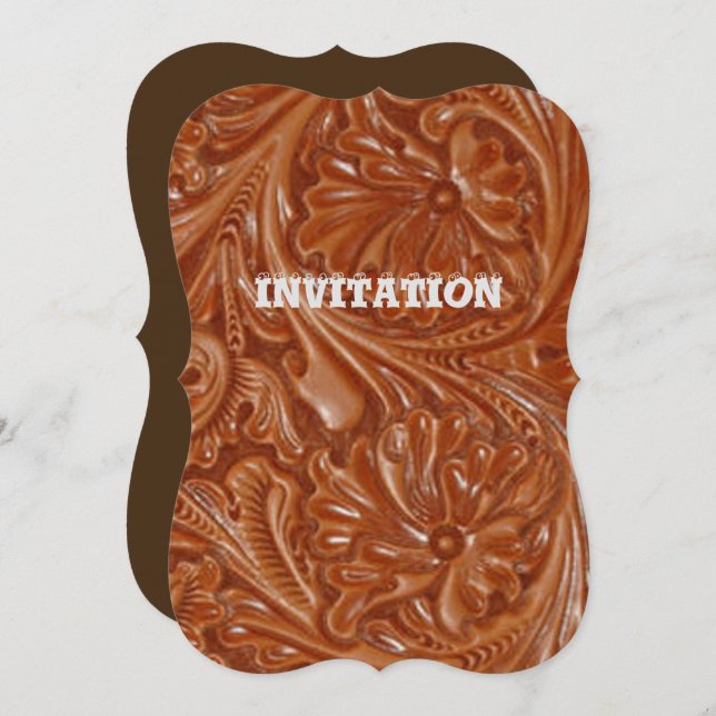 Convite padrão sudoeste do país ferramentas do oeste (Frente/Verso)